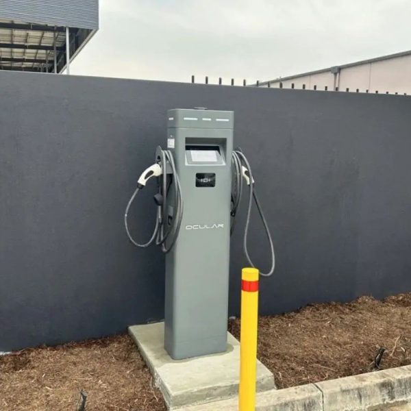 Ocular IQ Dual Port Tower V2 | 2 x 7kW | Tethered w/4.7m Type 2 Cables