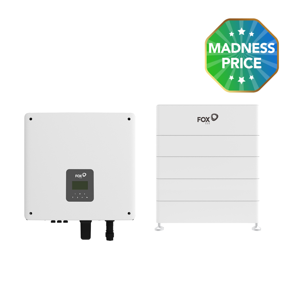 FOXESS H1(G2) 5.0kW Hybrid Inverter + 23.3kWh Storage for New Solar Battery System (1P Property)