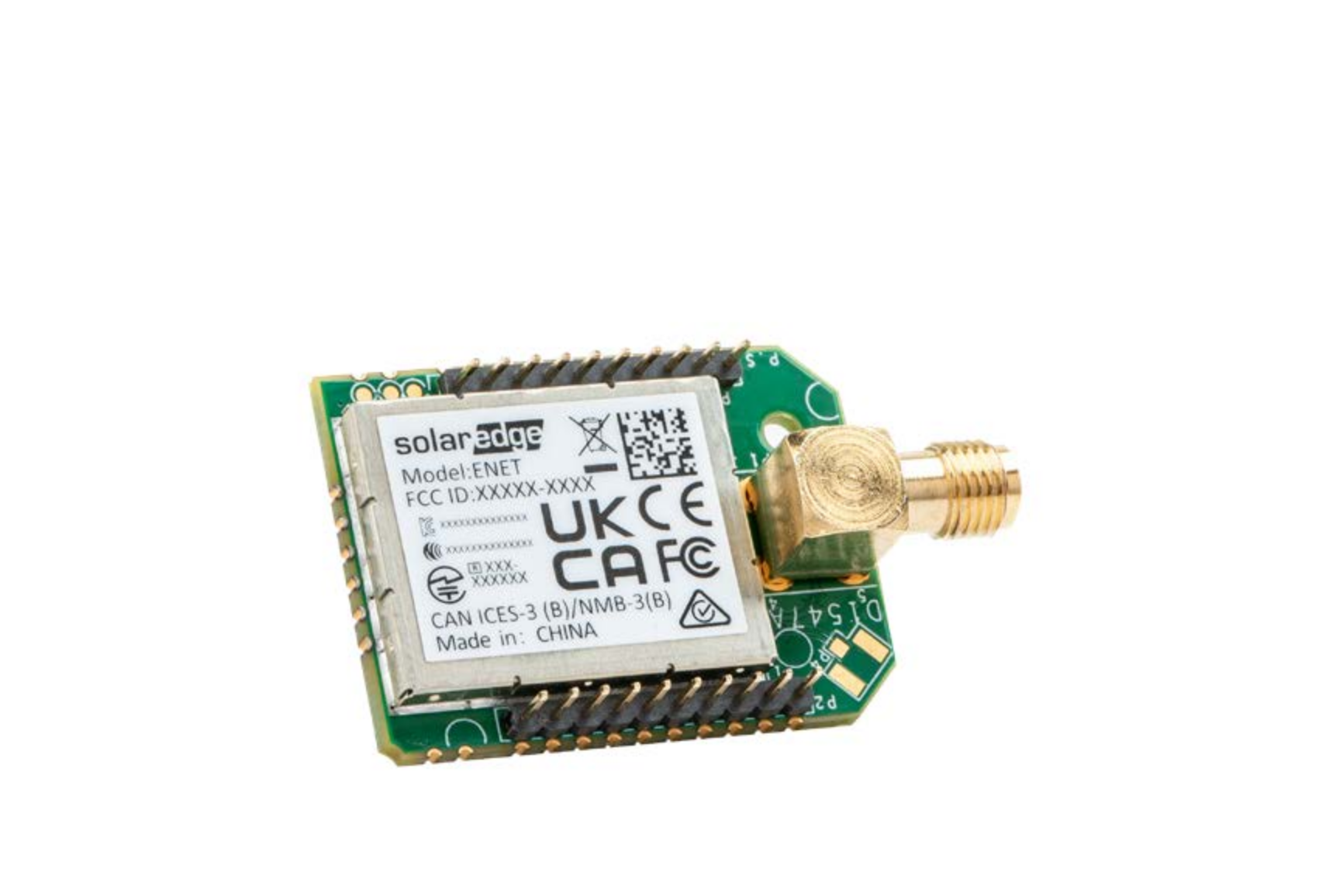 SolarEdge ENET Plug-in w/antenna -Home Network Plugin compatible with ENET-ready inverters, including; Genesis, HomeHub & Resi 3Ph. Allows wireless comm with Battery, Inline Meter and SolarEdge Smart Energy Devices. (ENET-HBNP-01)