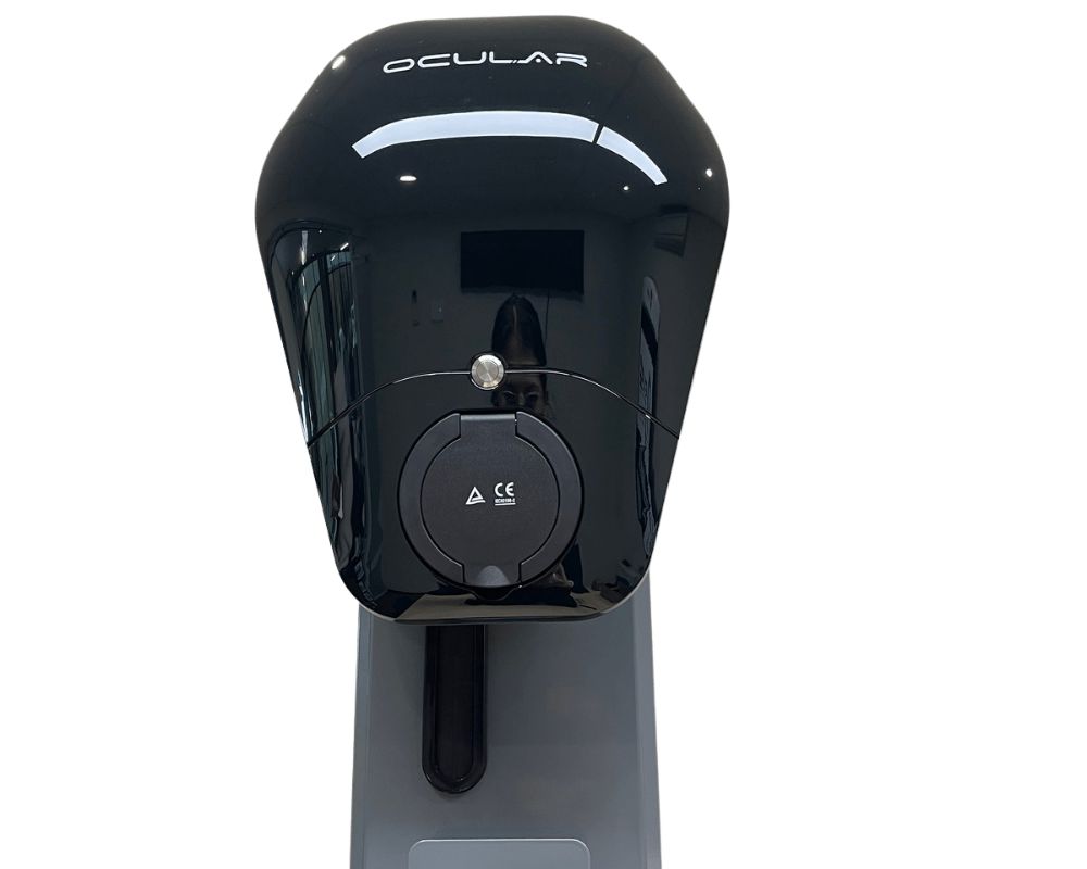 Ocular IQ EV Station Stand Dual | Powder Coated Steel