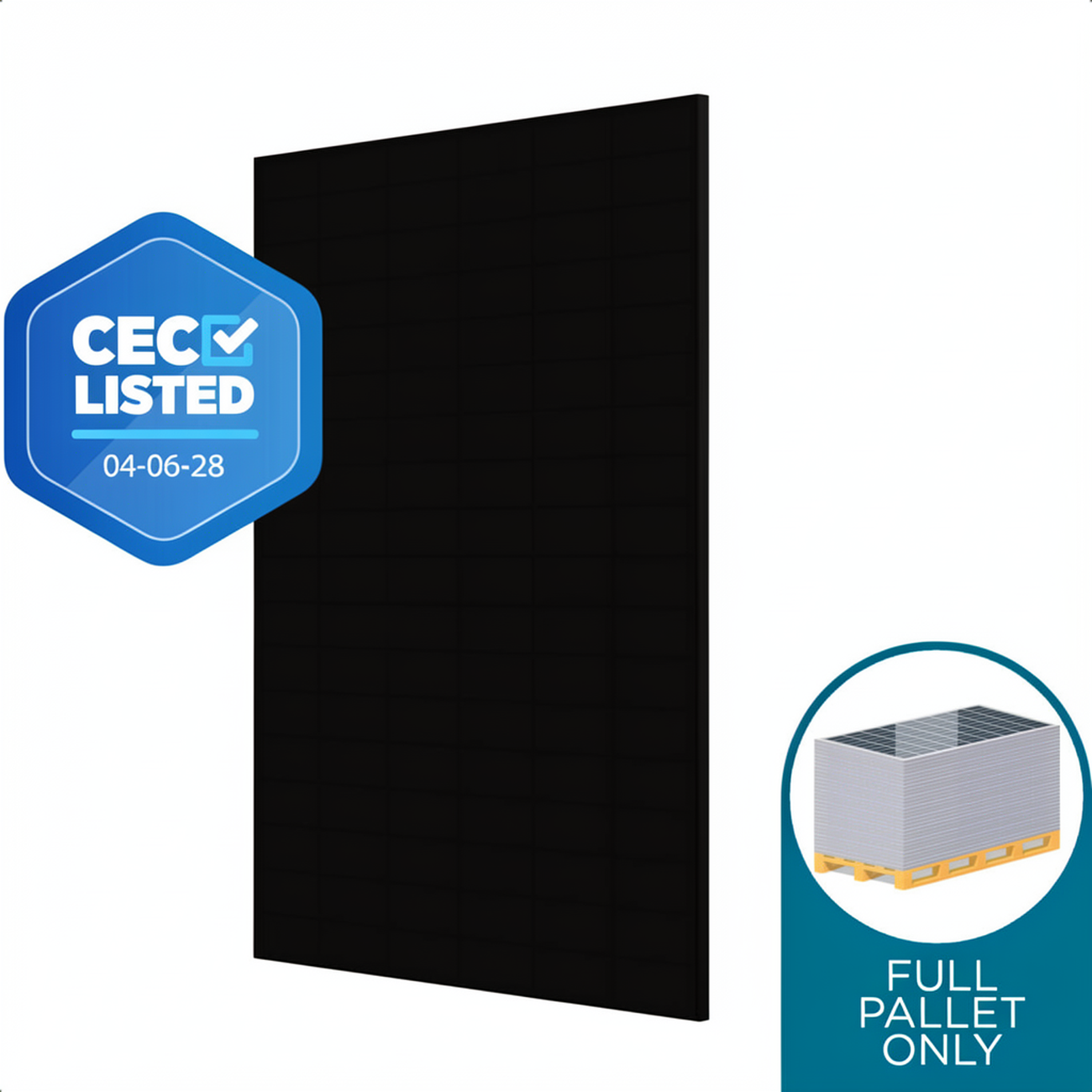 AIKO 485 Watt 108 Cell NEOSTAR 3S54 Mono-Glass 30mm All Black N-Type BC Solar Panel PALLET OF 37 - Coming Soon