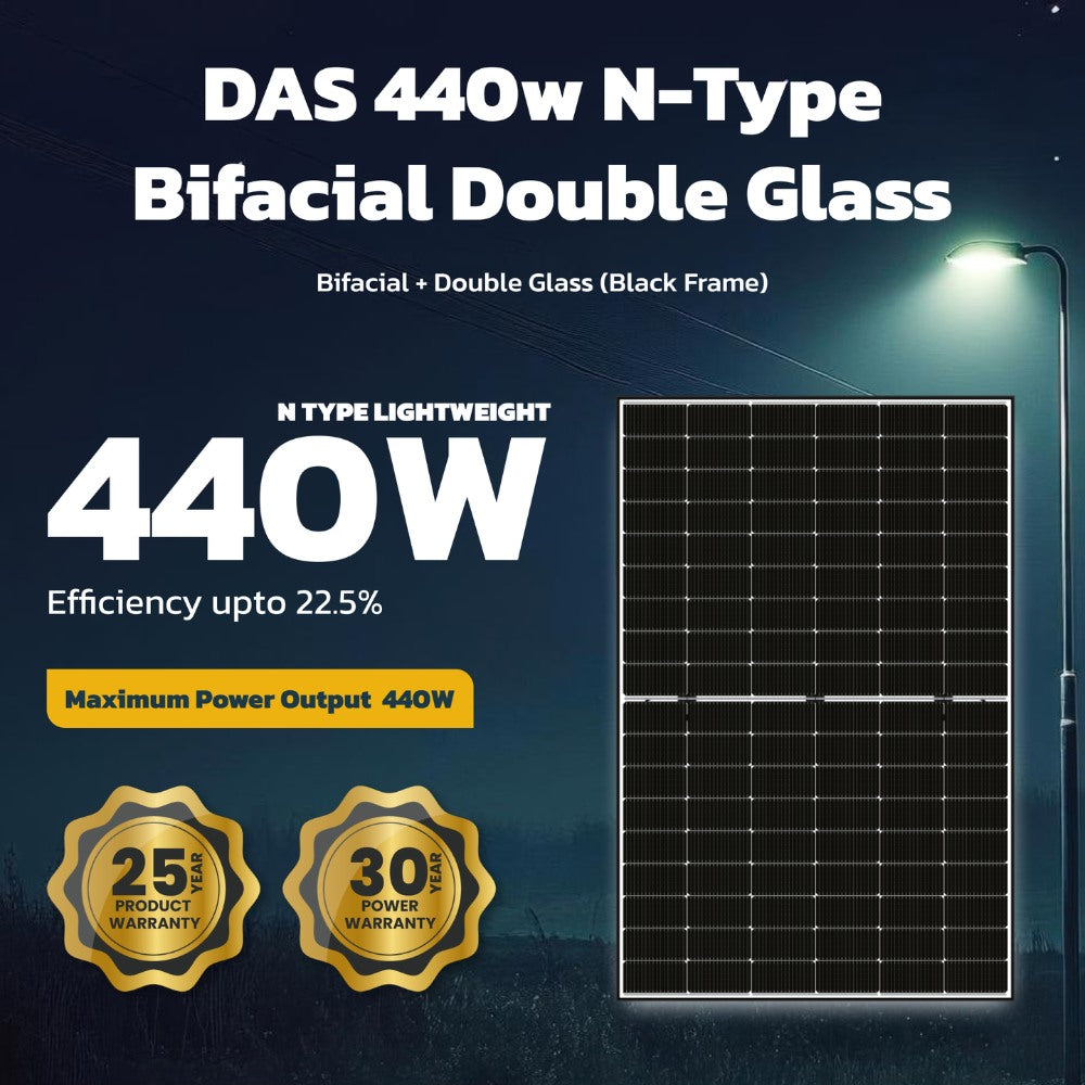 DAS 440w N-Type Bifacial Double Glass (DAS-DH108NA-440)