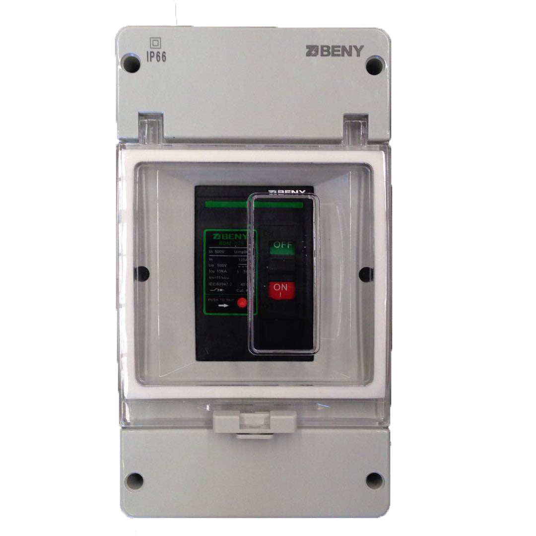 ZJBeny Battery DC Breaker 500V/125A w/2P enclosure (BDM-125)