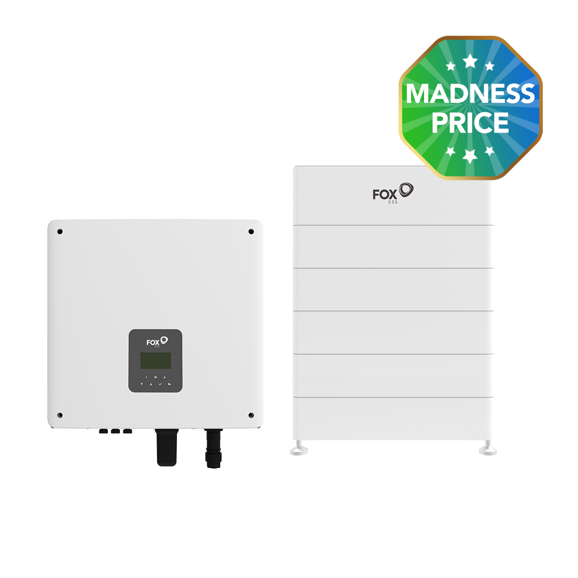 FOXESS H1(G2) 5.0kW Hybrid Inverter + 27.96kWh Storage for New Solar Battery System (1P Property)