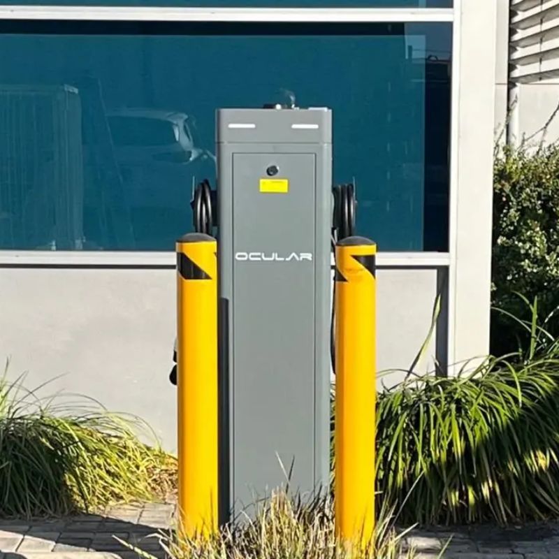 Ocular IQ Dual Port Tower V2 | 2 x 7kW | Tethered w/4.7m Type 2 Cables