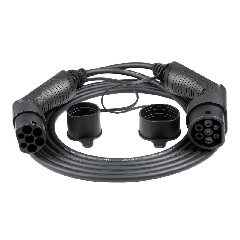Type 2 to Type 2 EV Charging Cable | 5 Meters | 22kW
