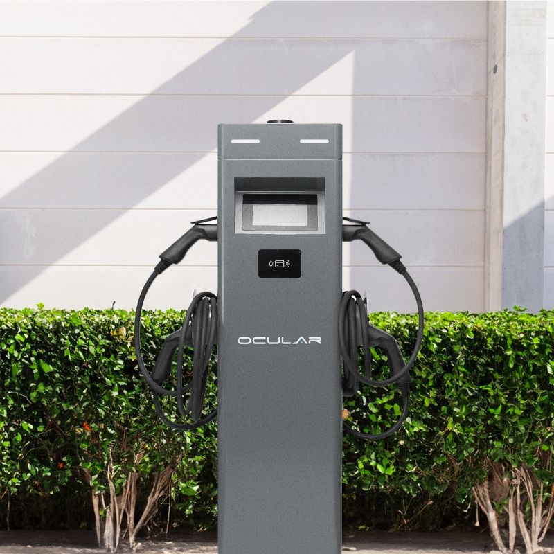 Ocular IQ Dual Port Tower V2 | 2 x 7kW | Socket
