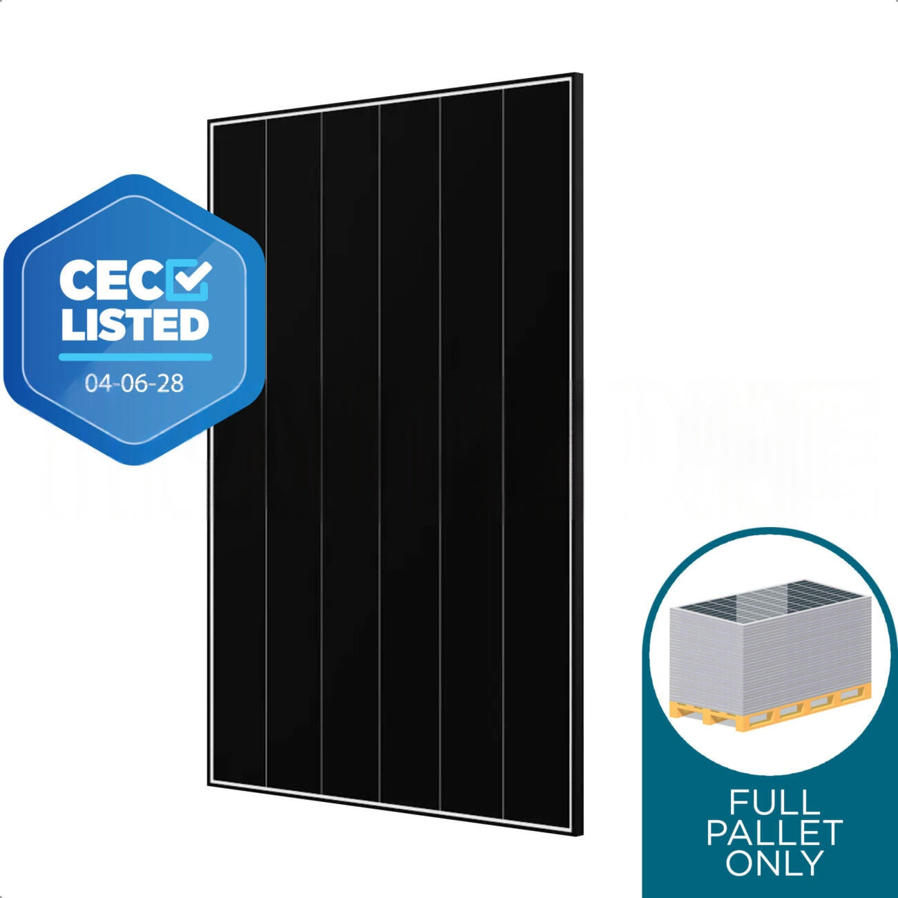 AIKO 495 Watt 108 Cell NEOSTAR 3P54 Mono-Glass 30mm Black Frame N-Type ABC Solar Panel With Shade Optimisation PALLET OF 37