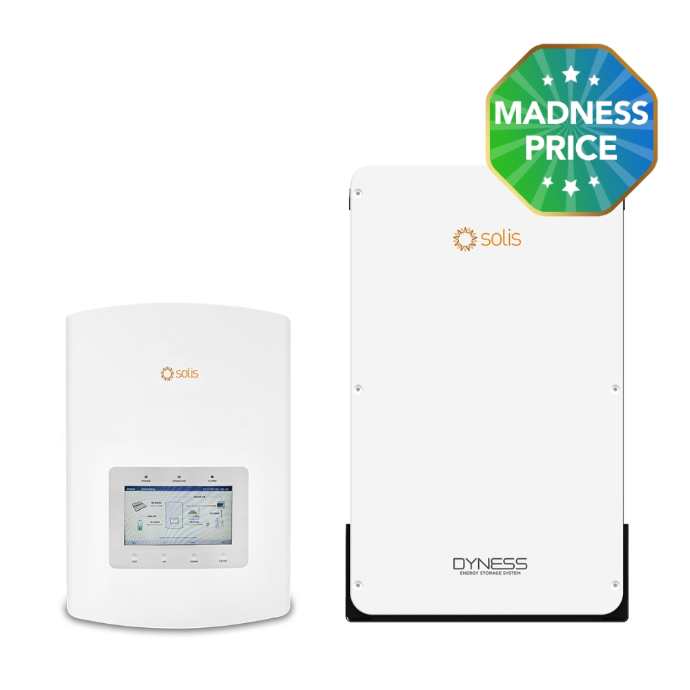 Solis S5 EH 5KW + Solis-Dyness 10.24 KWH for New Installation Battery System (3P Properties)