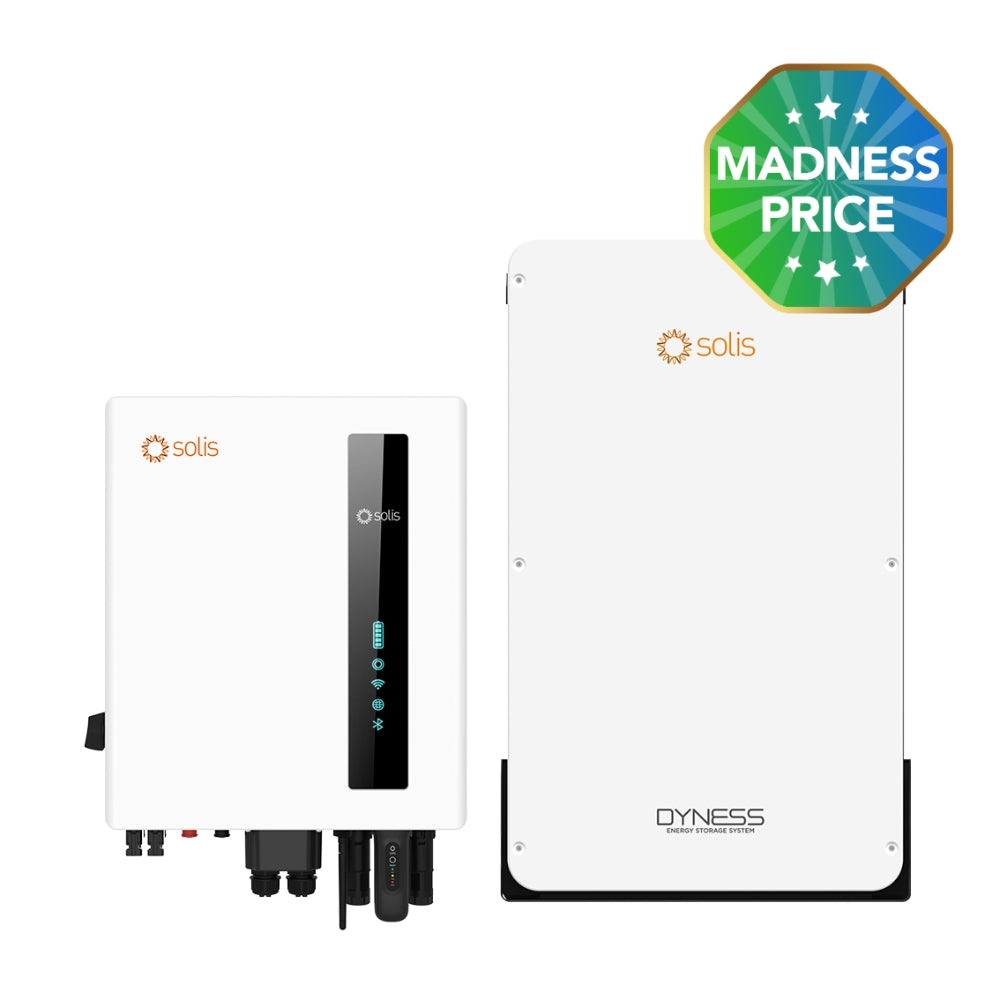 Solis S6 EH 5KW + Solis-Dyness 10.24 KWH AC Coupled Battery System (1P Property)