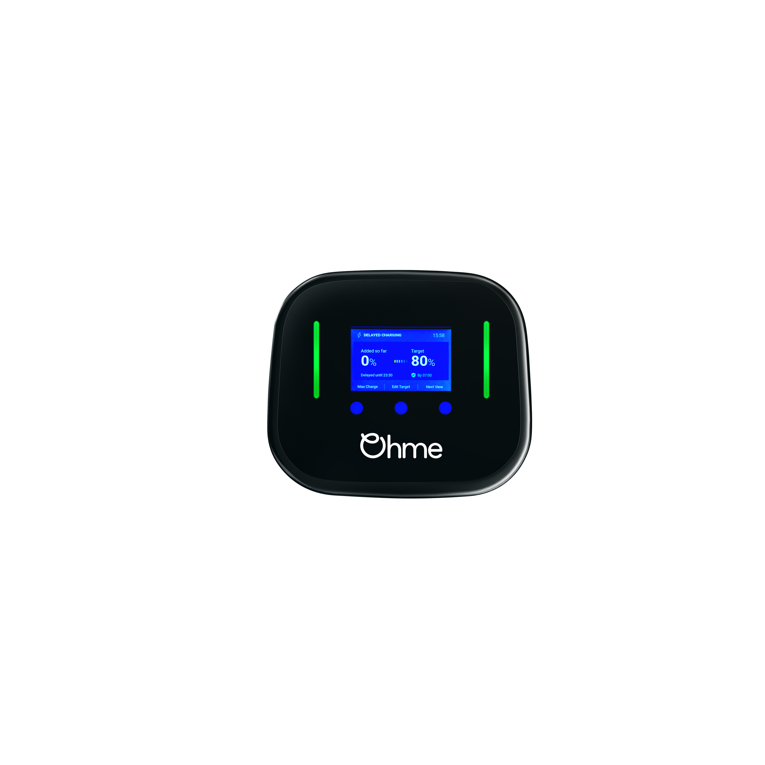 Ohme Home Pro Single Phase 7.4kW - 5m Tethered cable w/Type 2 plug - w/CT - w/LCD - [HP5-07AU-WI-BLSTD-01]