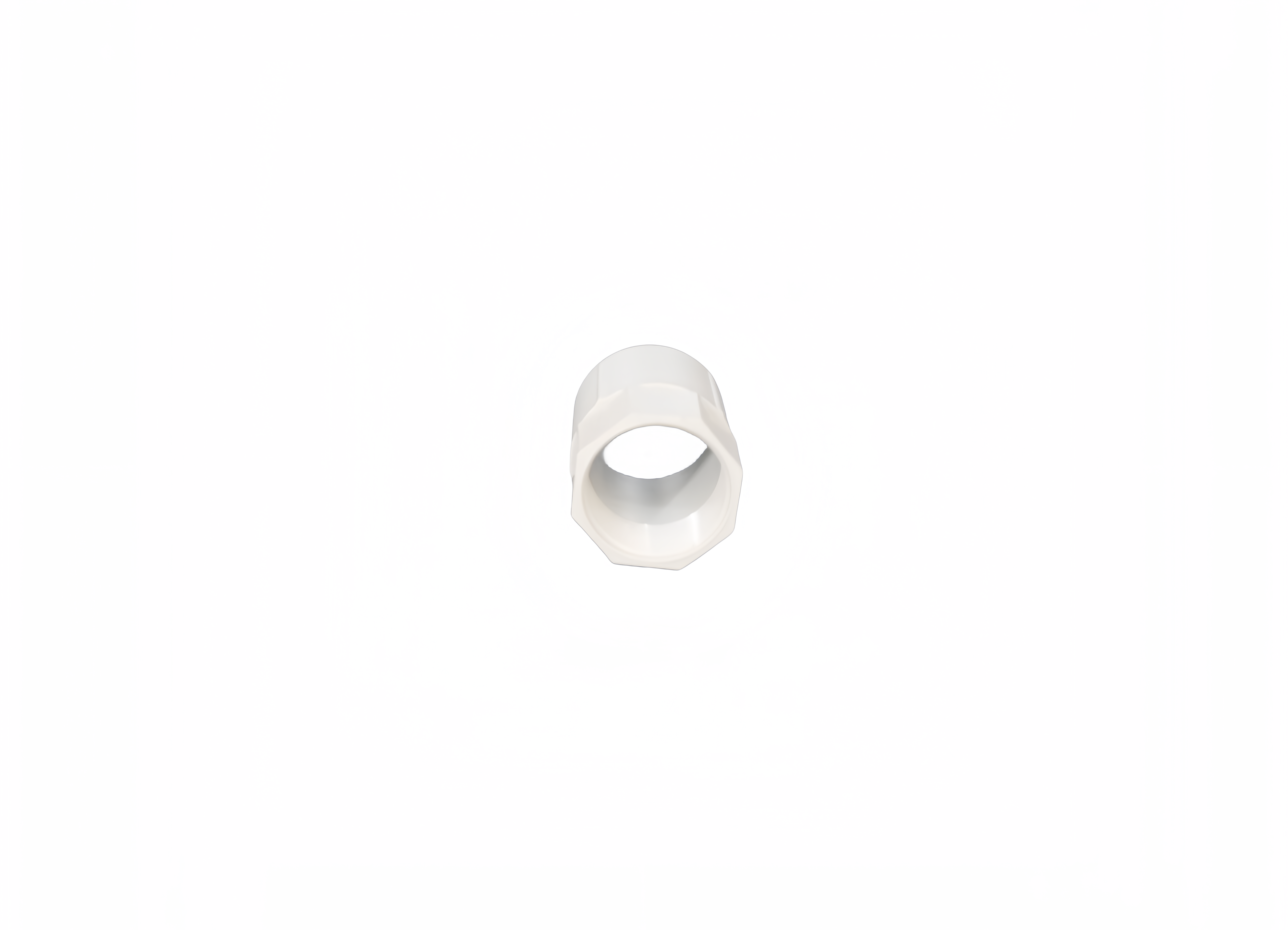 Conduit Fitting Plain to threaded Coupling 25mm2 PVC